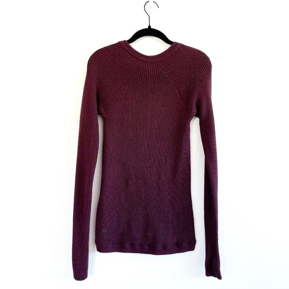 Lululemon The Sweater The Better Pullover Women’s 2/4 Berry Casual Yoga Pockets - Picture 6 of 12